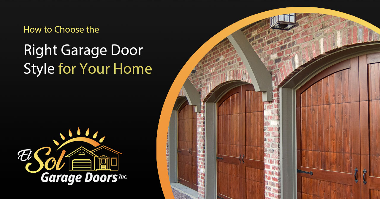 Choosing the right garage door style for optimal home aesthetics.