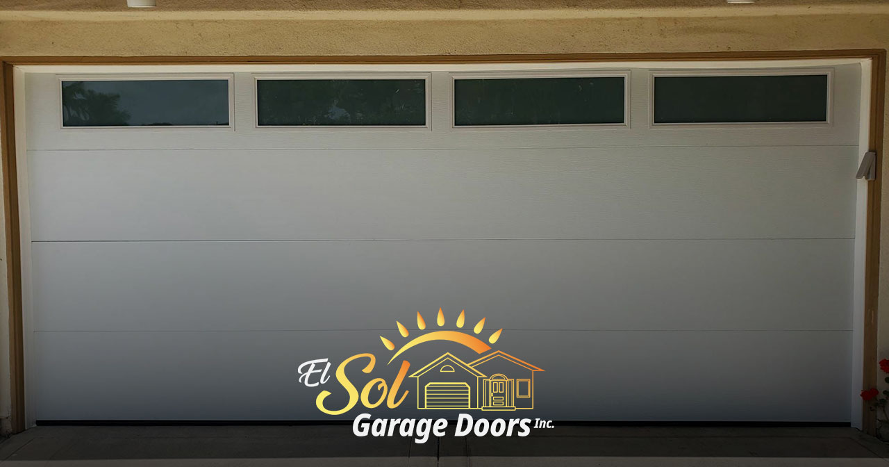 Minimalist garage door designs featuring clean lines and smooth finishes